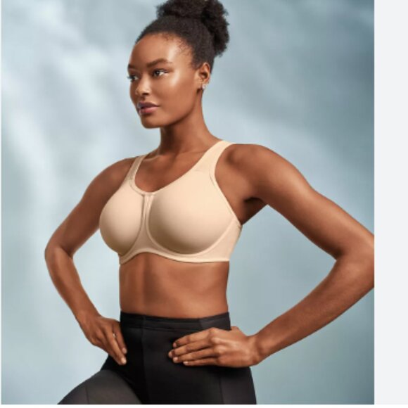NWT Wacoal Simone Underwire Sports Bra Sand 38G - Picture 1 of 8